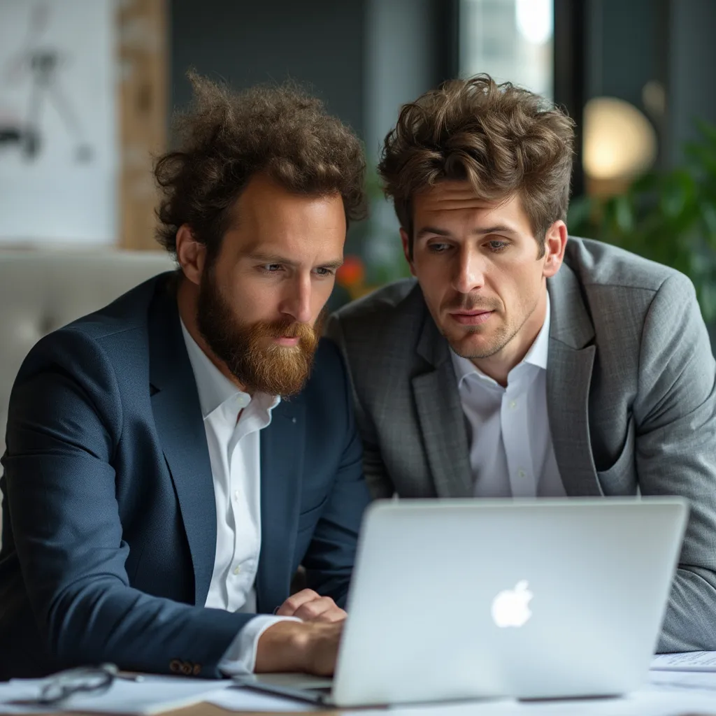 Consultor trabajando con cliente